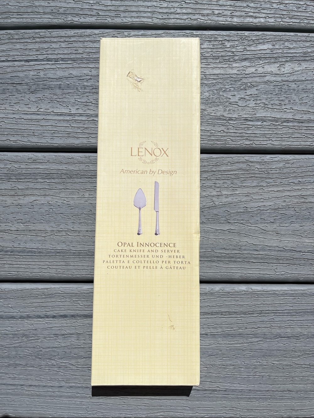 Lenox American by Design “Opal Innocence” Cake Knife and Server